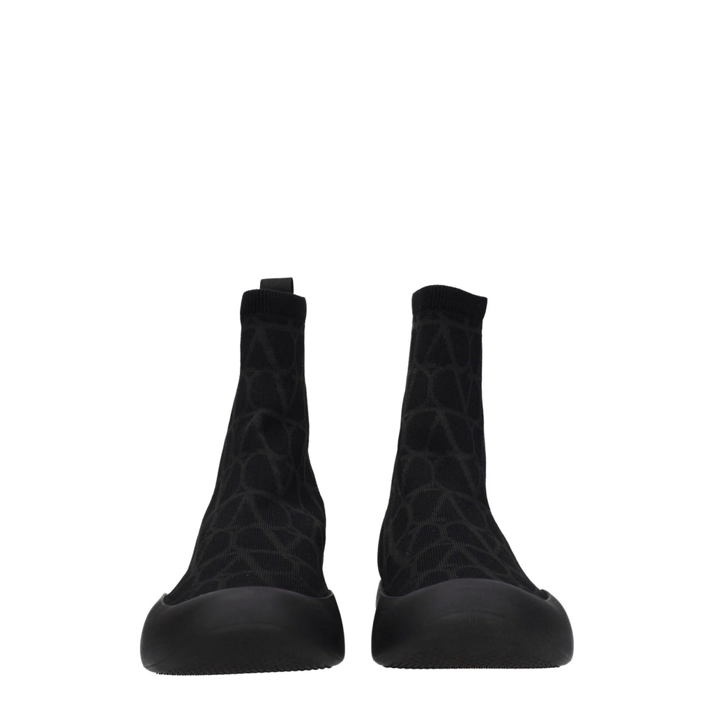 Valentino Garavani Schwarze Stoff-High-Tops