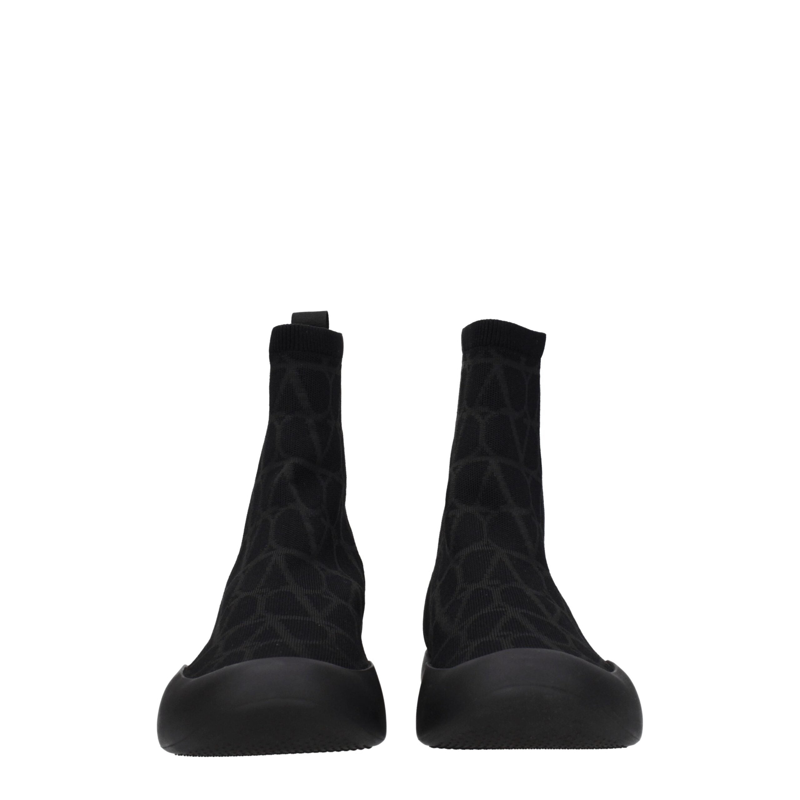 Valentino Garavani Schwarze Stoff-High-Tops