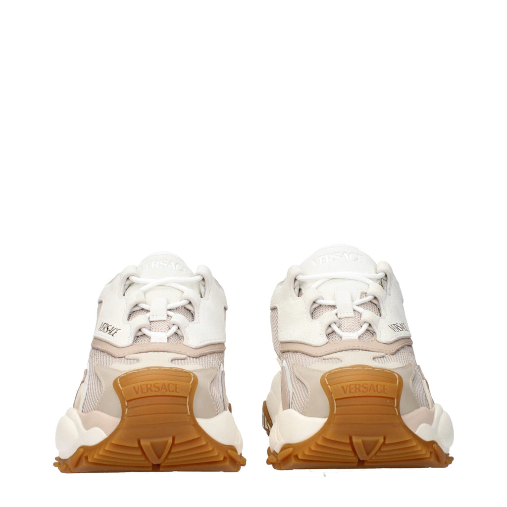 Versace Beige Stoff Chunky Sneakers