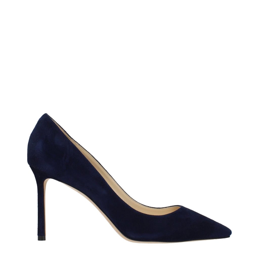 Jimmy Choo Blaue Leder High Heel Pumps