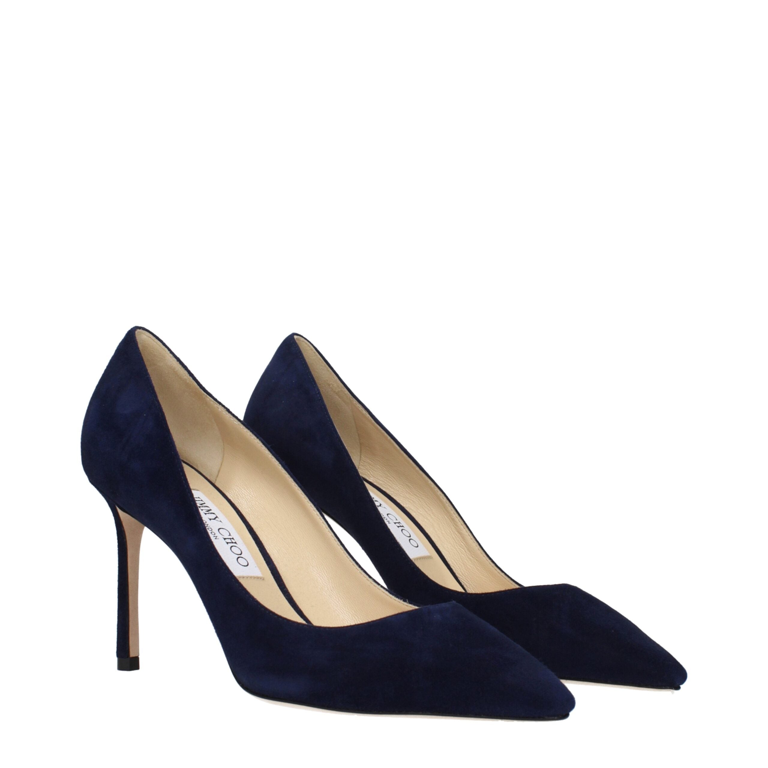 Jimmy Choo Blaue Leder High Heel Pumps