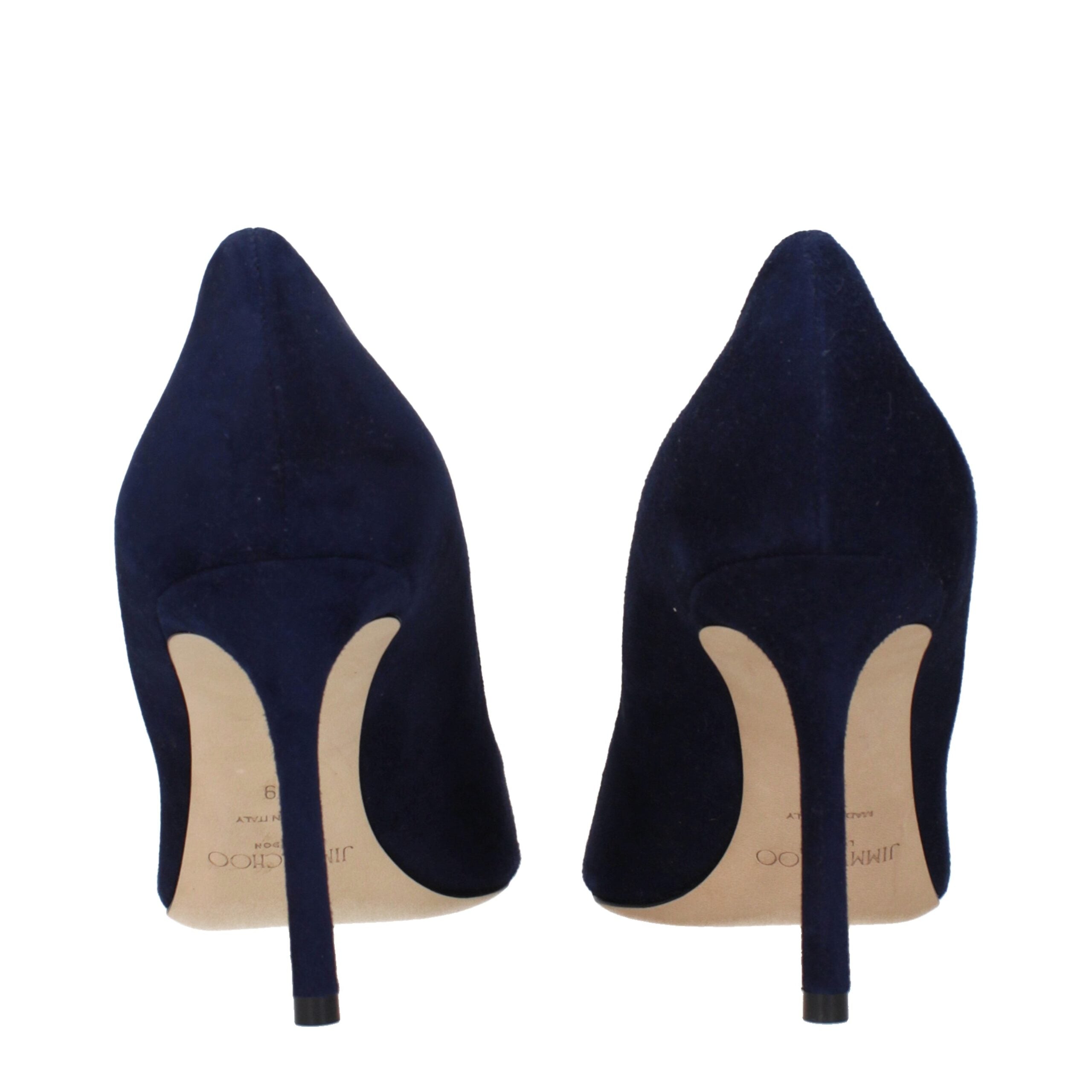Jimmy Choo Blaue Leder High Heel Pumps