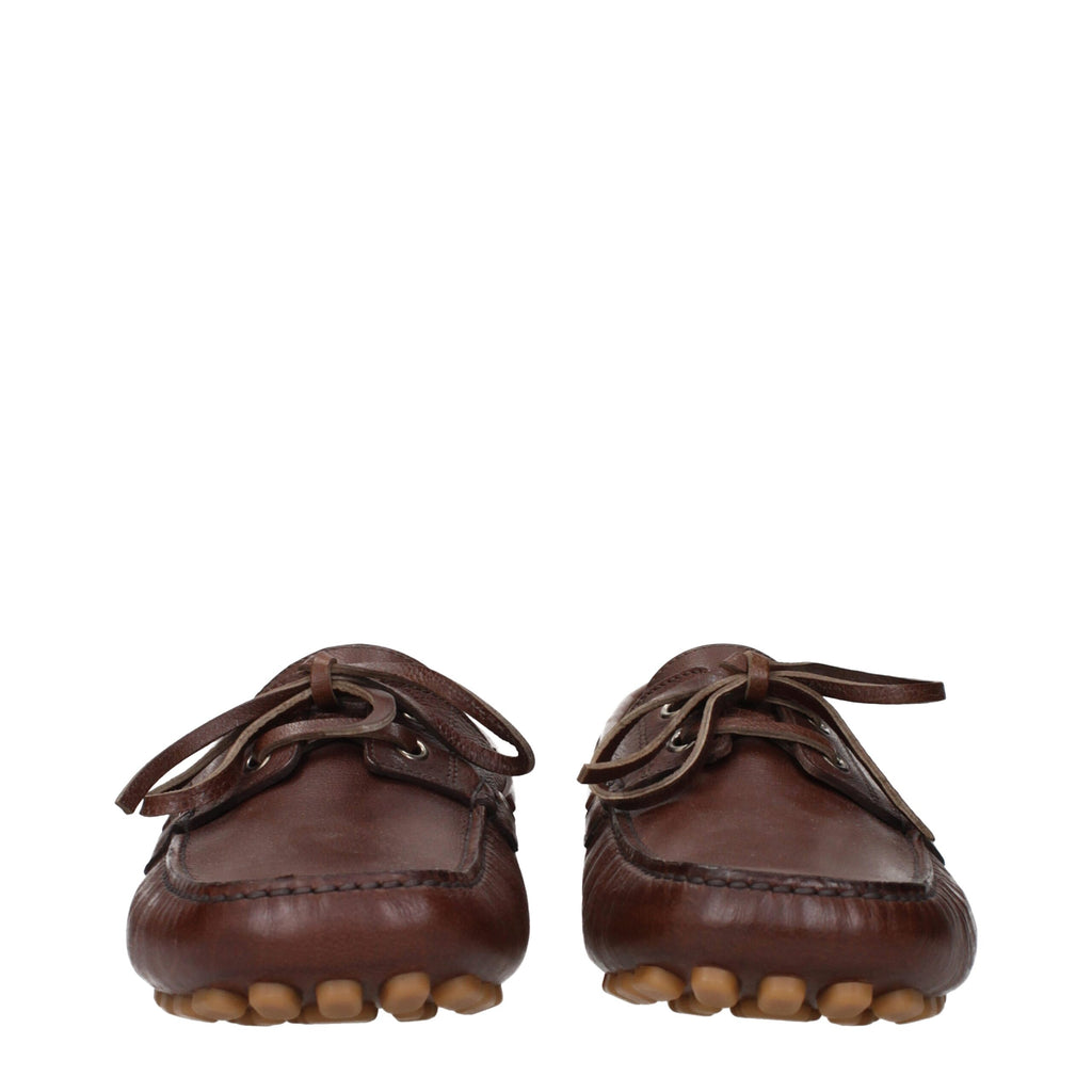Valentino Garavani Braune Leder Slipper