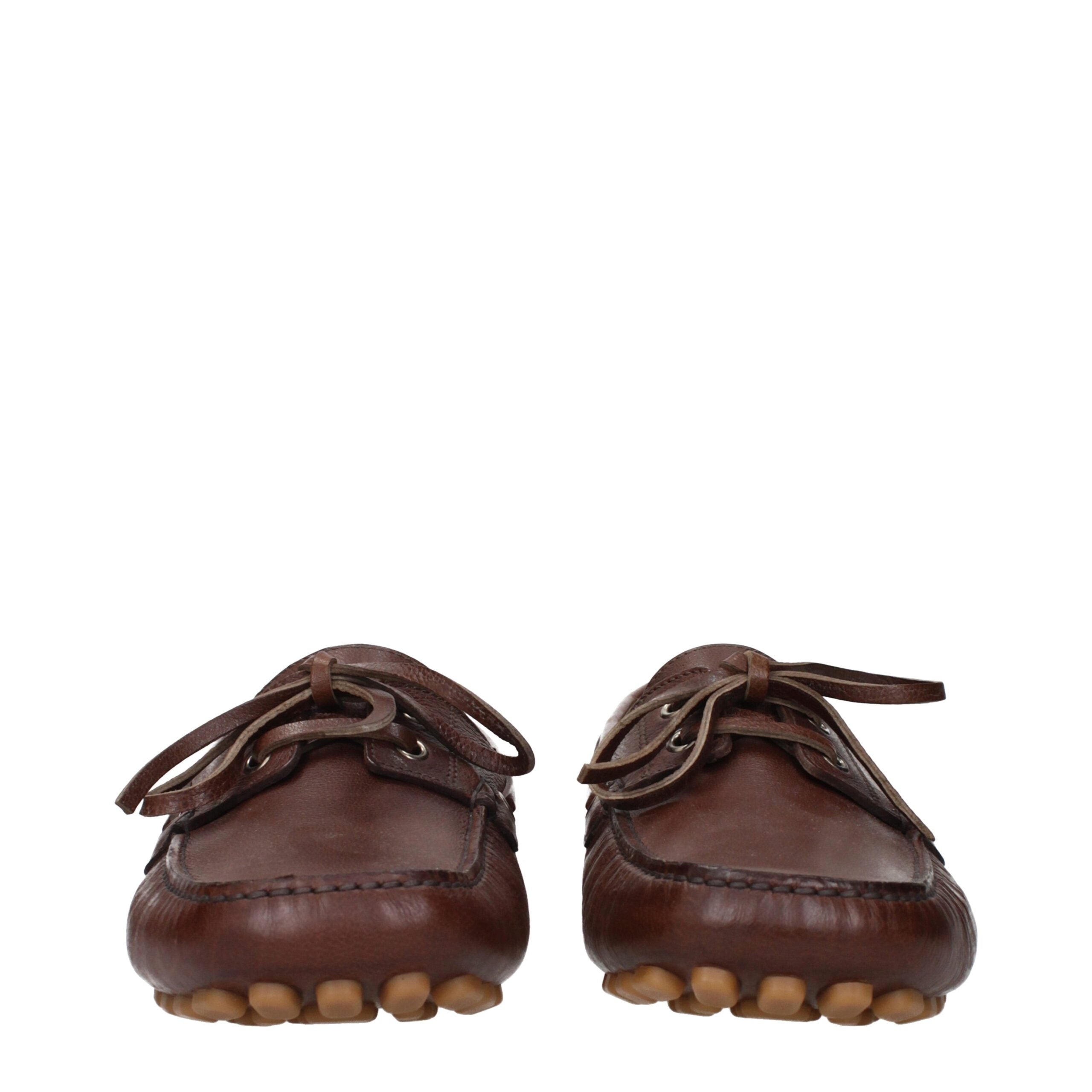 Valentino Garavani Braune Leder Slipper