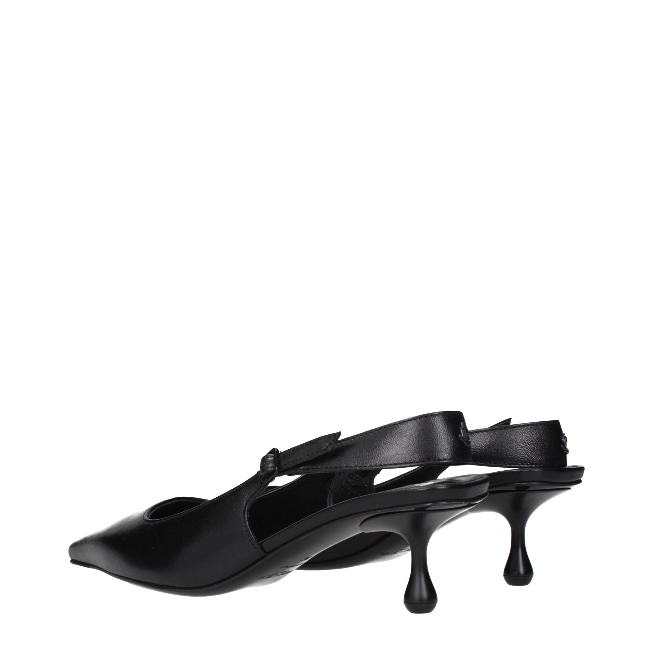 Jimmy Choo Flache Sandalen aus schwarzem Leder