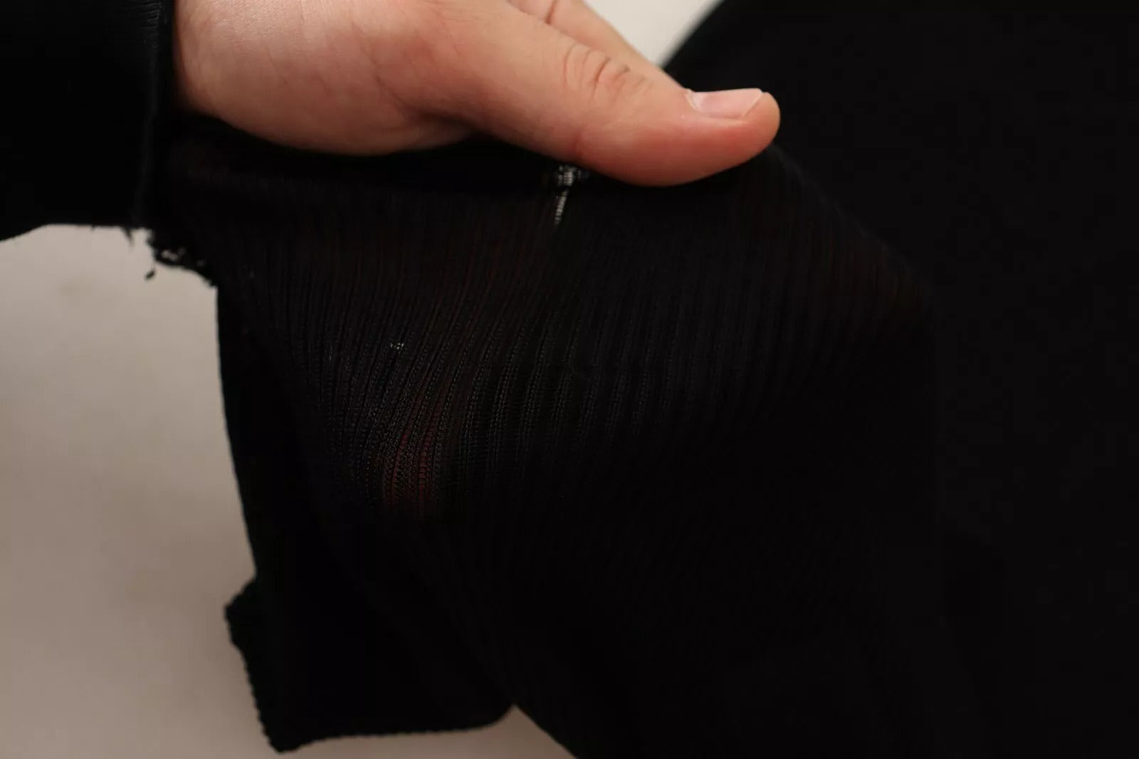 Dolce & Gabbana Schwarzer Rollkragenpullover in Passform