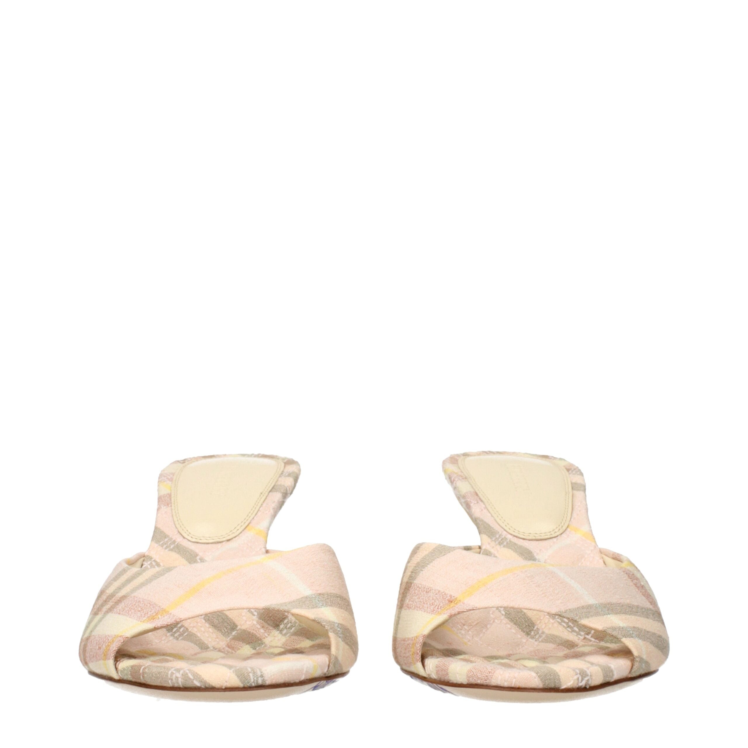 Burberry Rosa Stoff Stiletto Heels Sandalen
