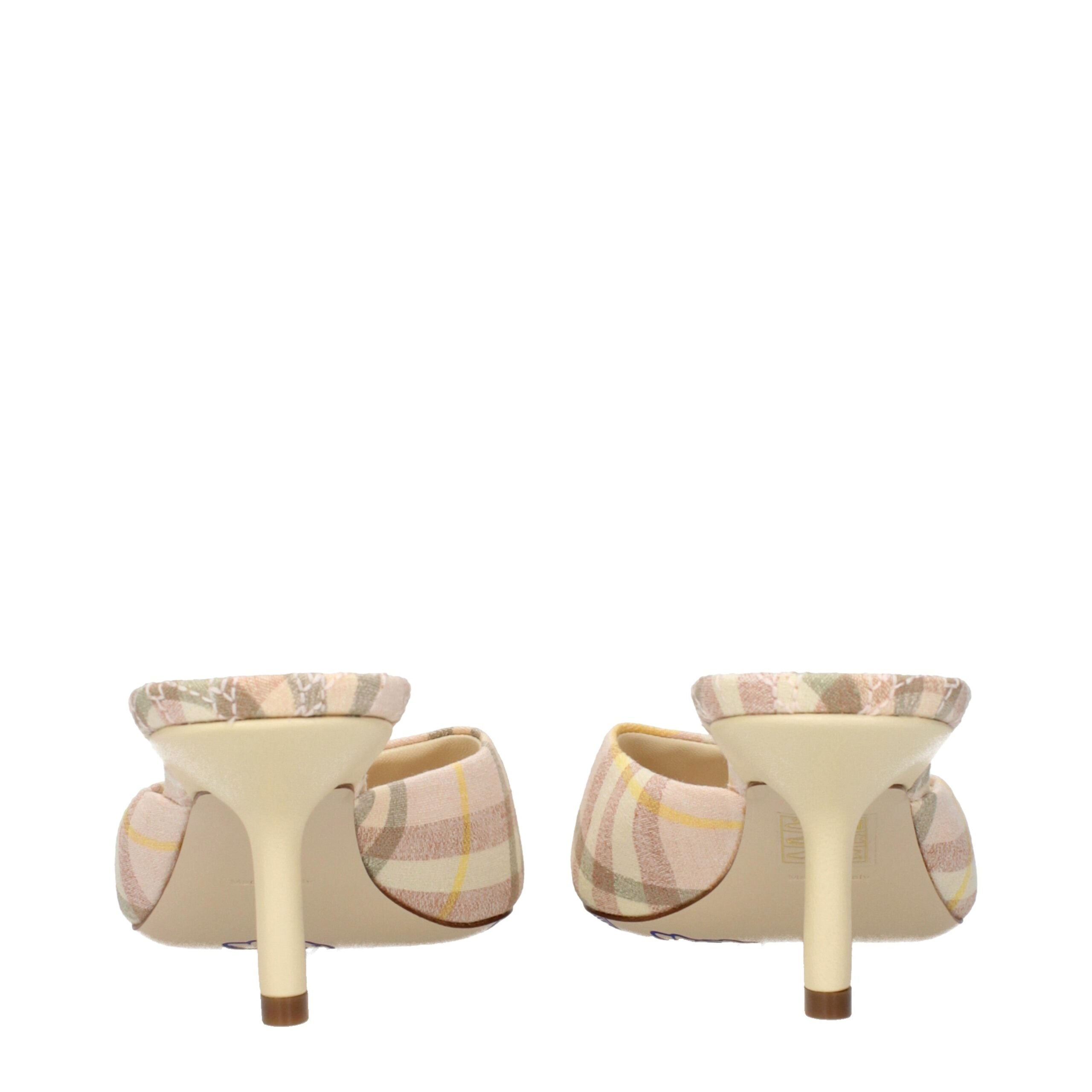 Burberry Rosa Stoff Stiletto Heels Sandalen