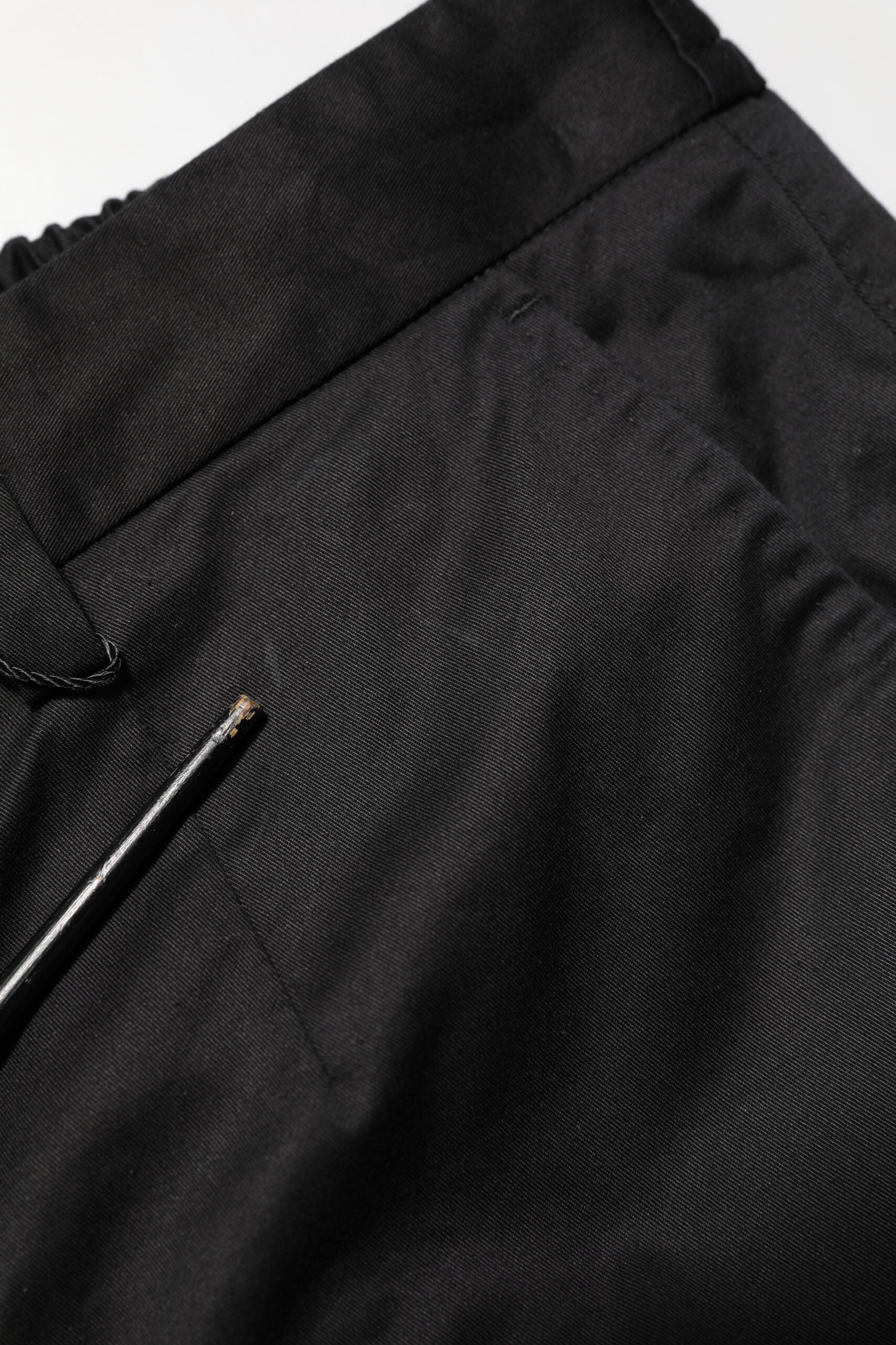 Dolce & Gabbana Schwarz Baumwolle Tapered Herren Formal Hosen Hosen