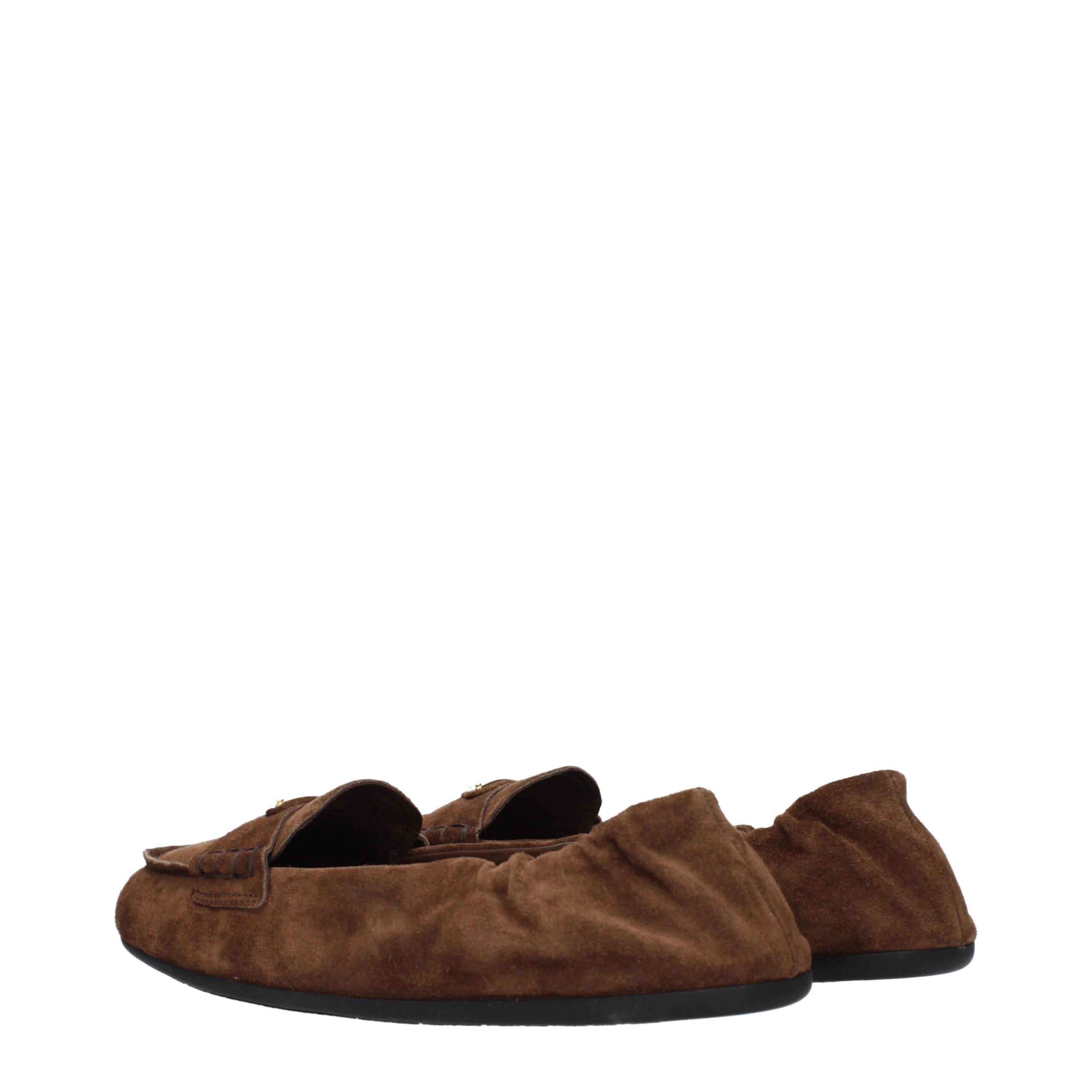 Prada Braune Leder Slipper