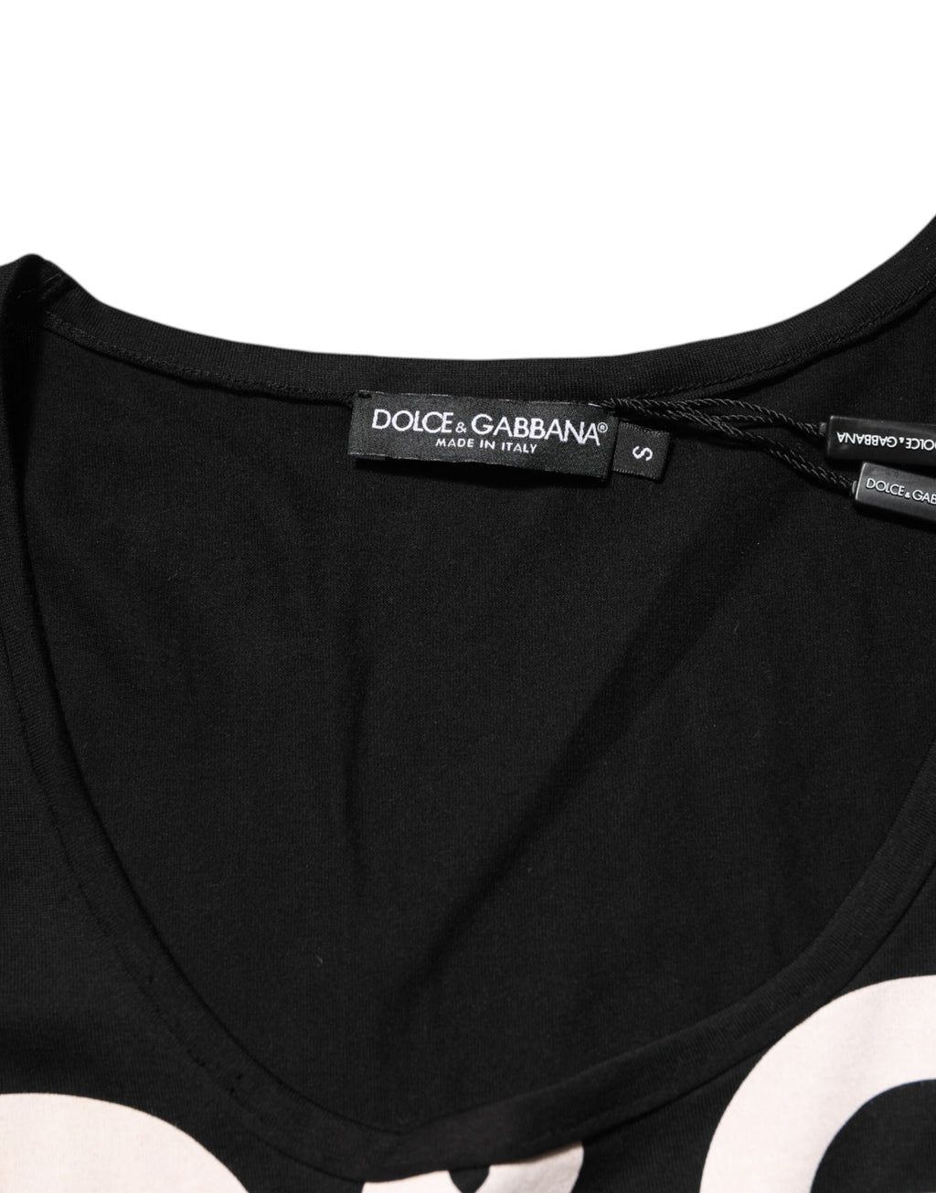 Dolce & Gabbana Schwarzes ärmelloses Baumwoll-Tank-Top DG Logo Herren-T-Shirt