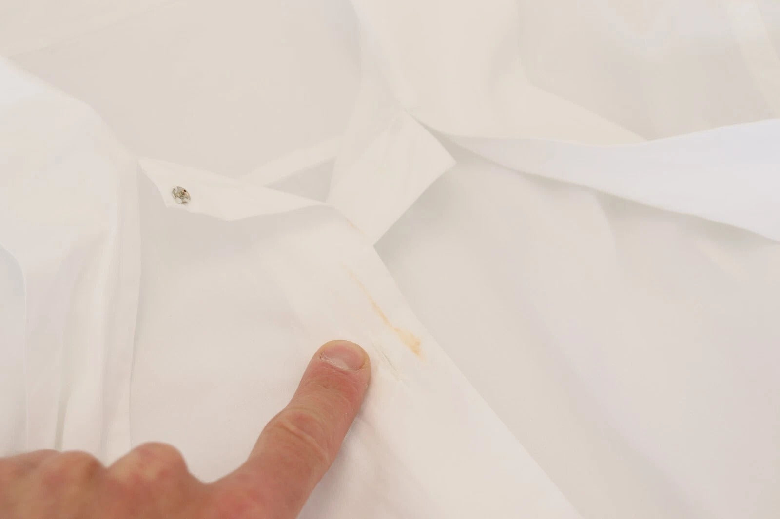 Dolce & Gabbana Weißes langärmeliges formelles Top mit Kragen aus Baumwolle