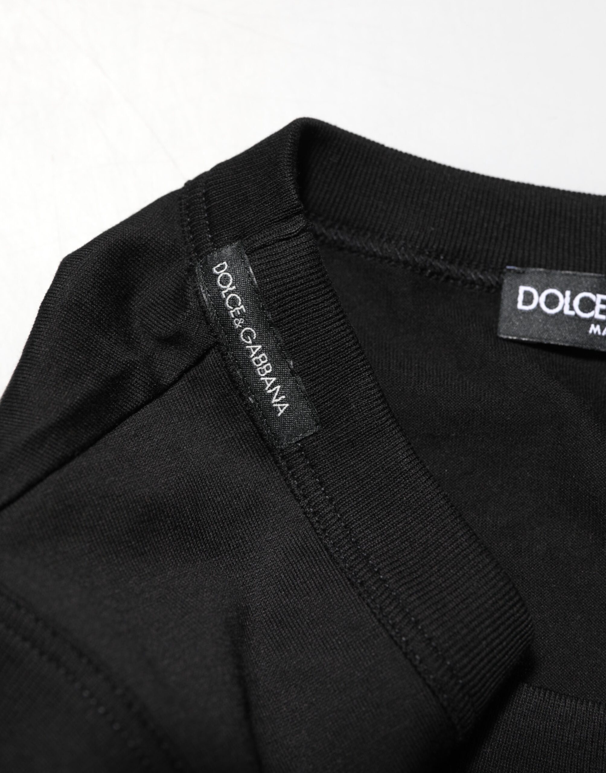 Dolce & Gabbana Schwarz Baumwolle ärmellose Unterwäsche Männer Tank Top