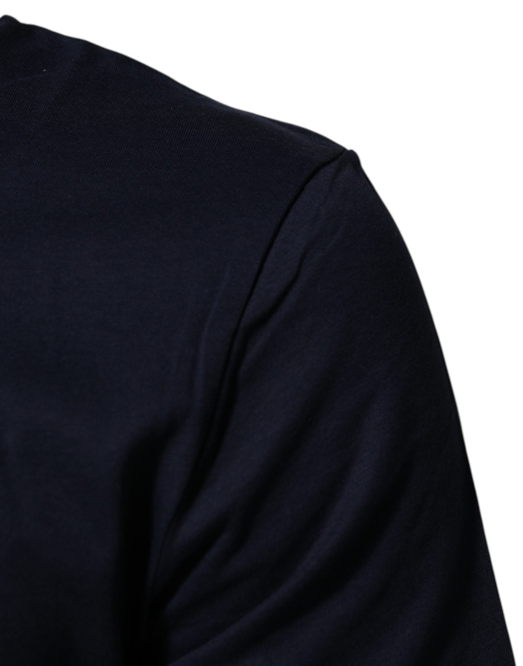 Dolce & Gabbana Dunkelblaues Baumwoll-T-Shirt mit DG-Logo-Aufdruck für Herren