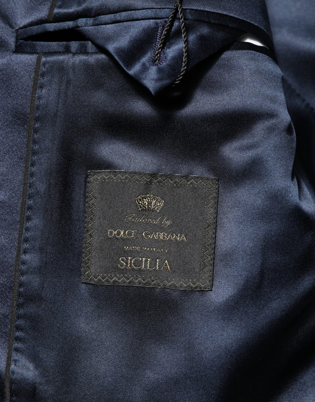 Dolce & Gabbana Schwarzer 3-teiliger Anzug aus einer Woll-Seiden-Mischung SICILIA