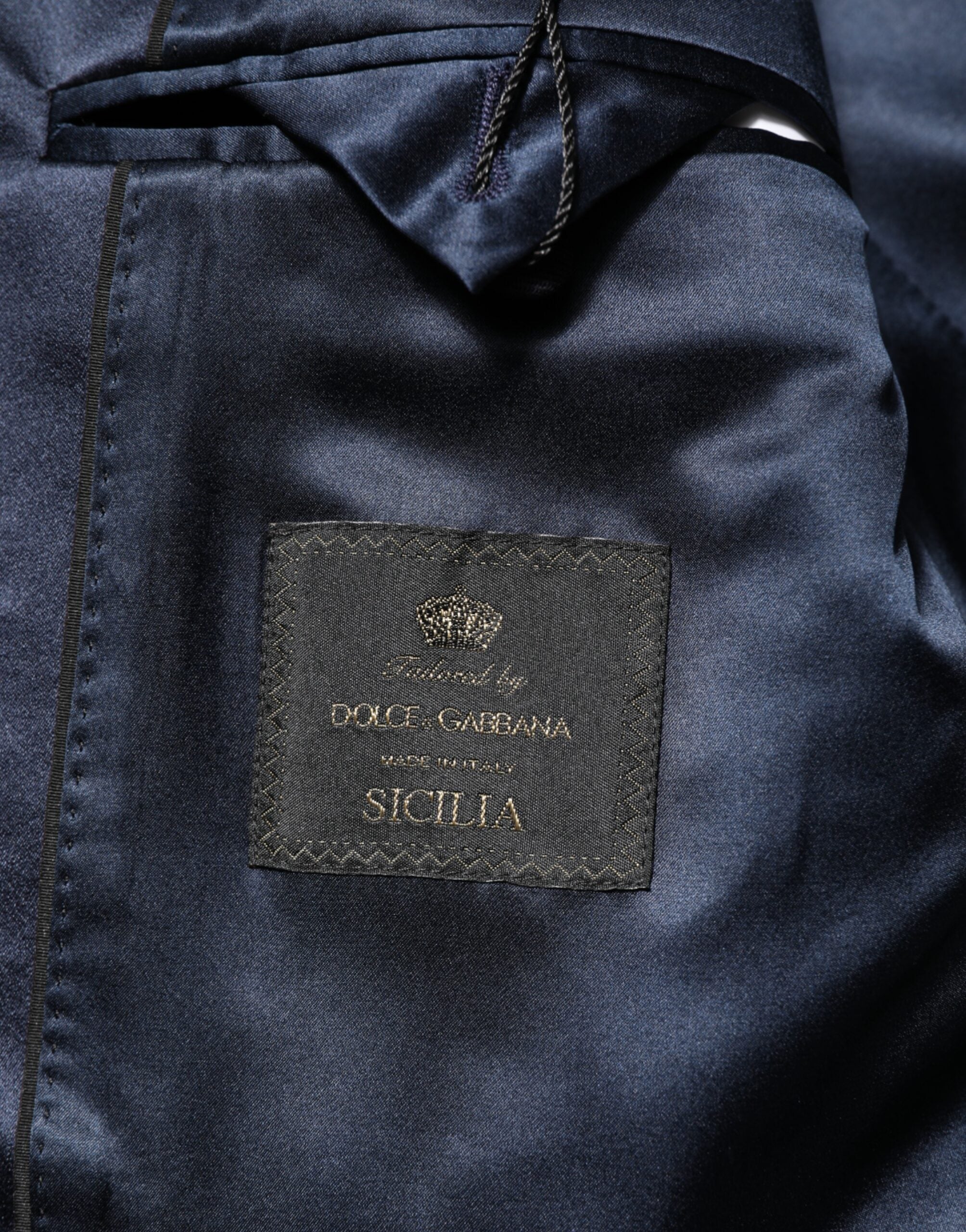 Dolce & Gabbana Schwarzer 3-teiliger Anzug aus einer Woll-Seiden-Mischung SICILIA