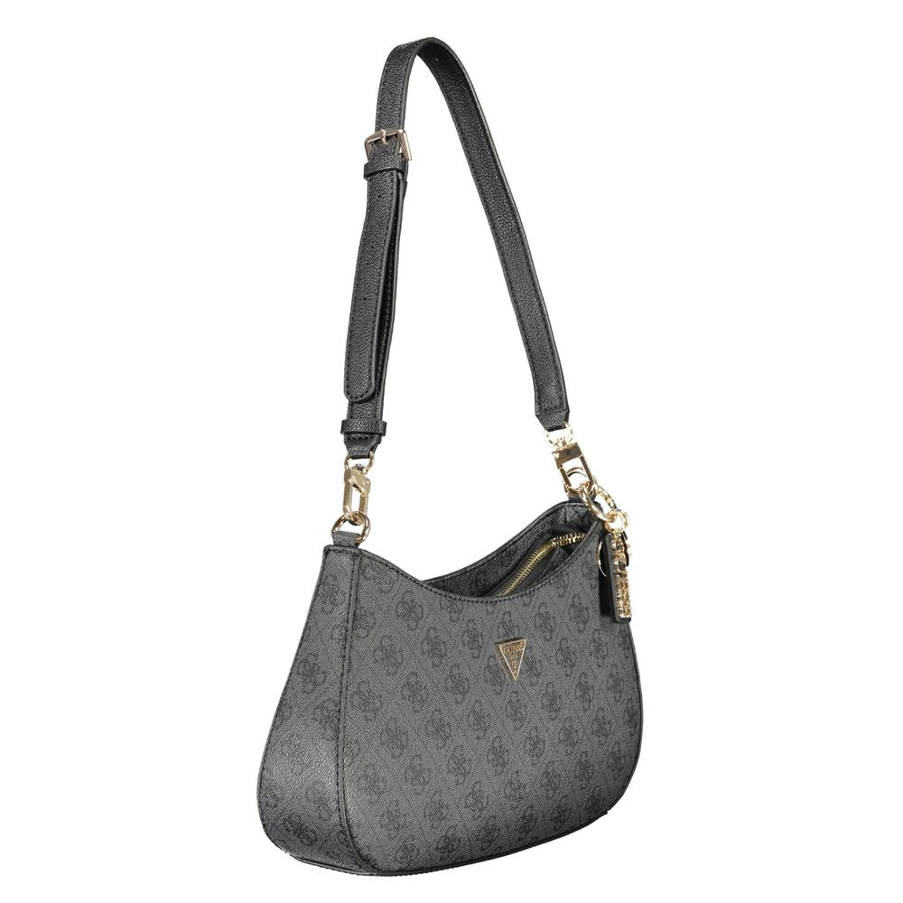 Guess Jeans Schwarze Polyethylen-Handtasche