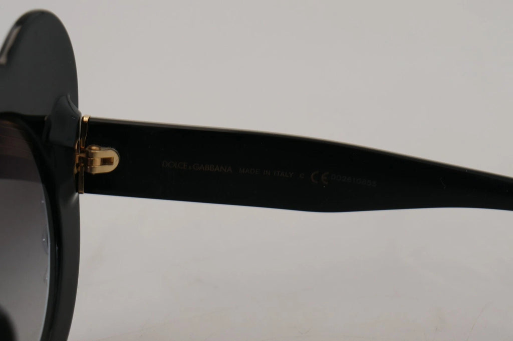 Dolce & Gabbana DG4325BM Weiß Schwarz Acetat Crystal Shades Sonnenbrille