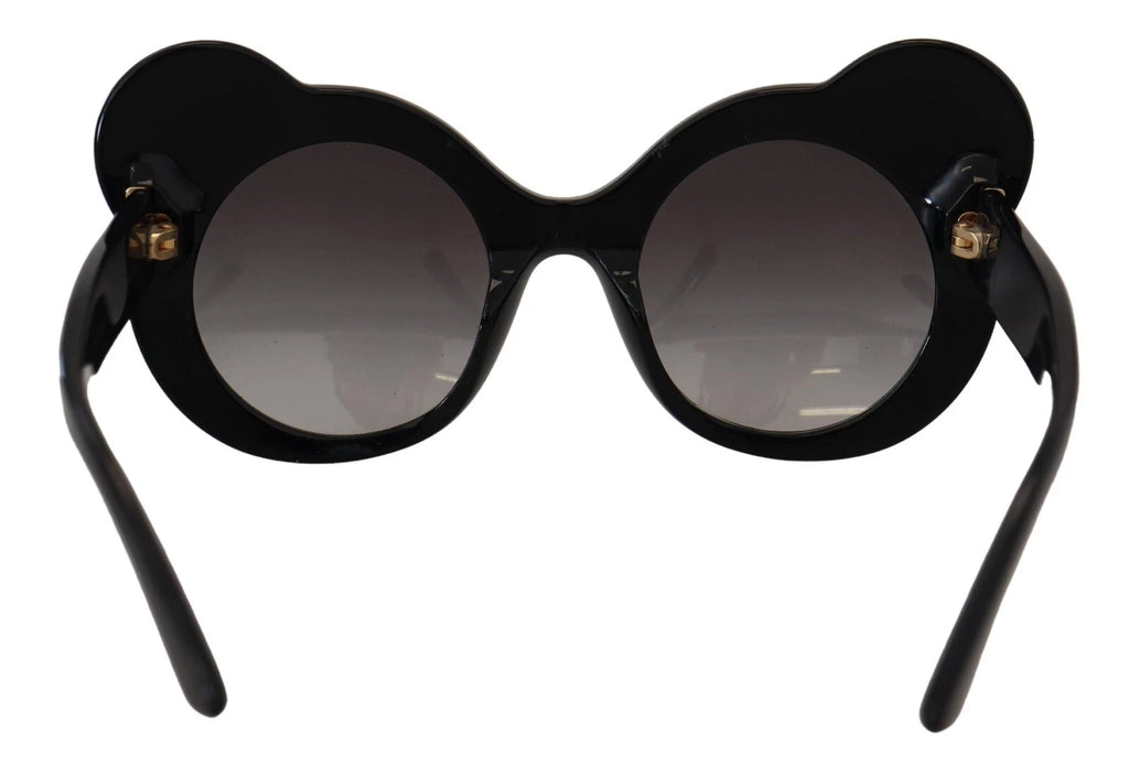 Dolce & Gabbana DG4325BM Weiß Schwarz Acetat Crystal Shades Sonnenbrille