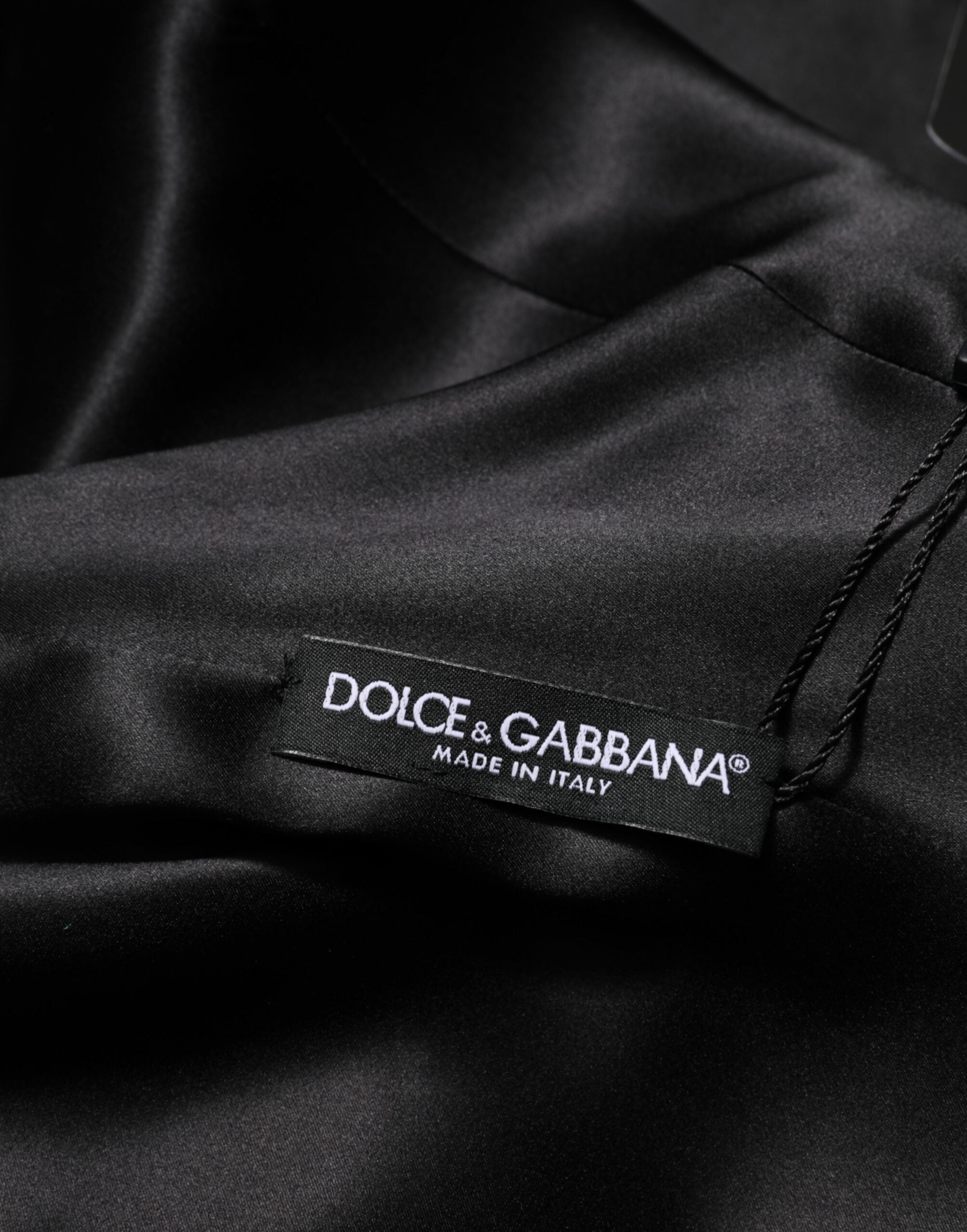 Dolce & Gabbana Grünes Minikleid mit langen Ärmeln aus Viskoseacetat