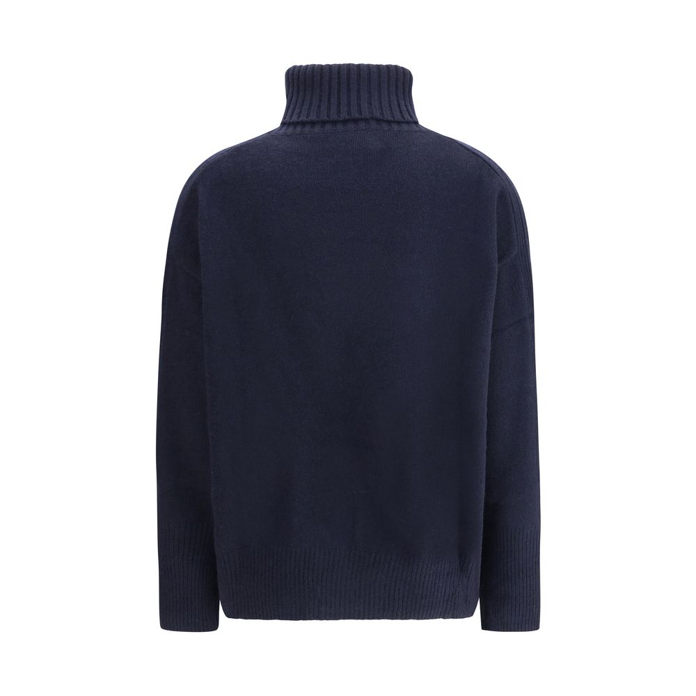 Allude Blauer Kaschmir-Pullover