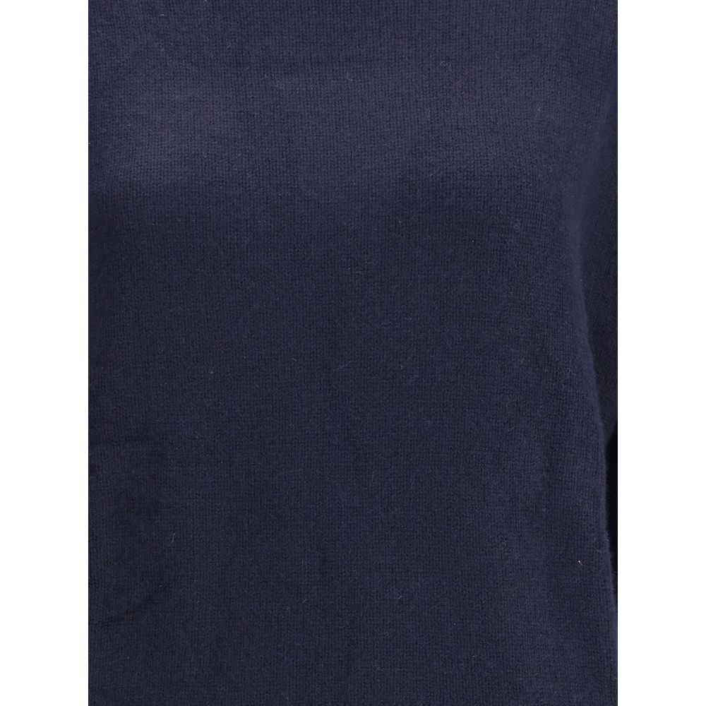 Allude Blauer Kaschmir-Pullover