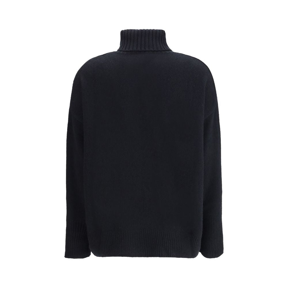 Allude Schwarzer Kaschmir-Pullover