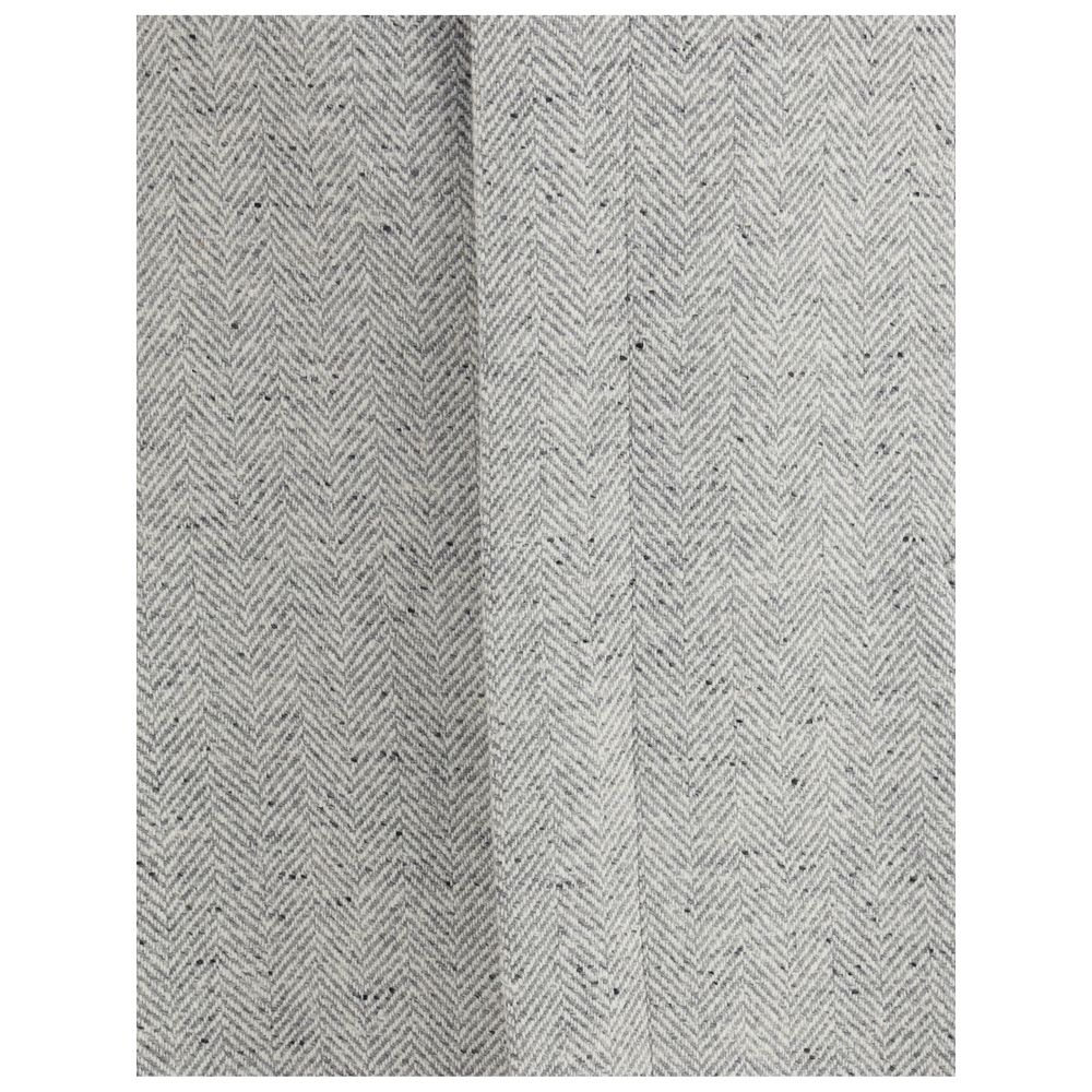 Lardini Grauer Wollmantel aus Fleece