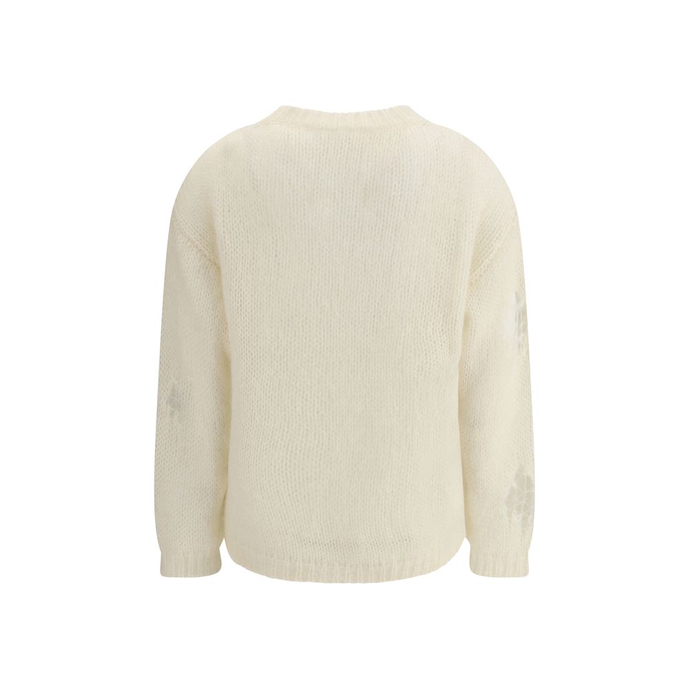 Fabiana Filippi Mohair-Sweatshirt in Creme