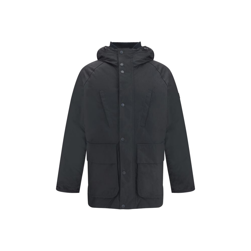 Barbour International Schwarze Baumwollparka