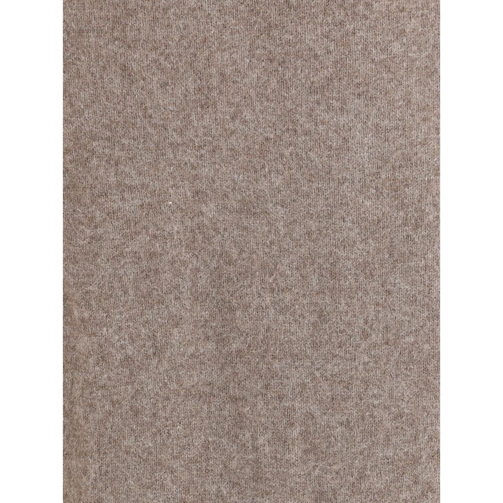 Loulou De Saison Beiger Woll-Sweatshirt