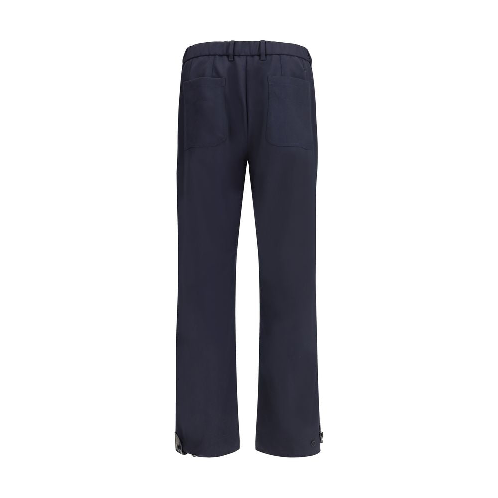 Brioni Lässige Wollhose in Blau