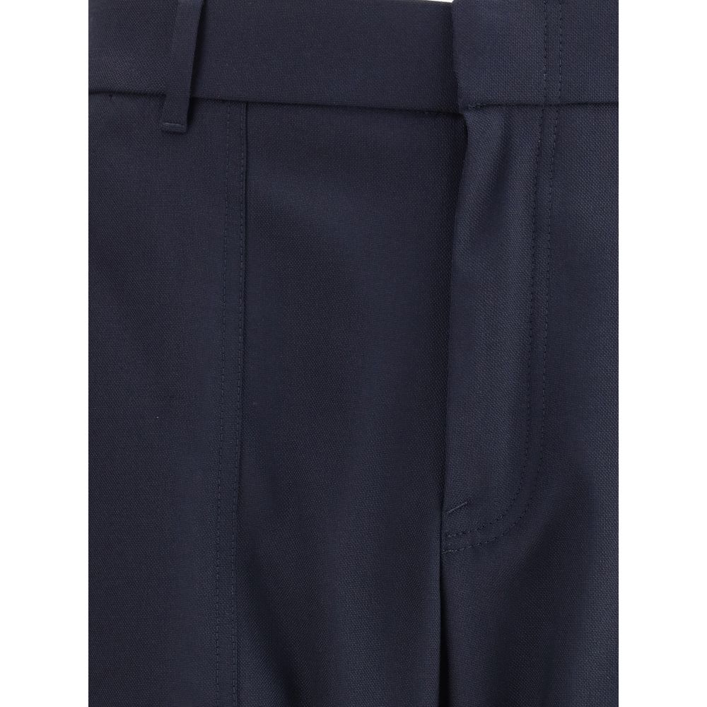 Brioni Lässige Wollhose in Blau