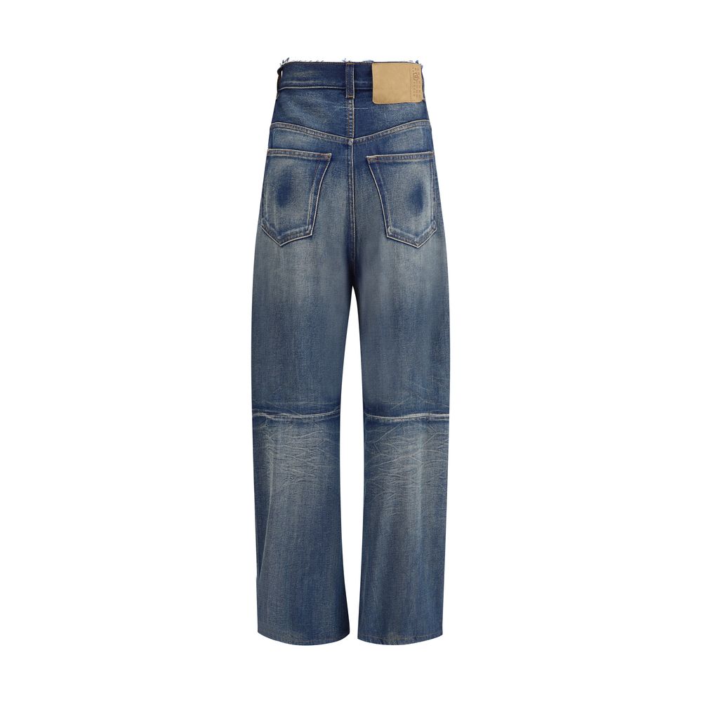 MM6 Bequeme Jeans aus Baumwolle in Blau