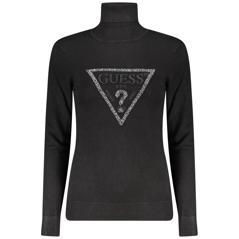 Guess Jeans Schwarzer Viskose-Pullover