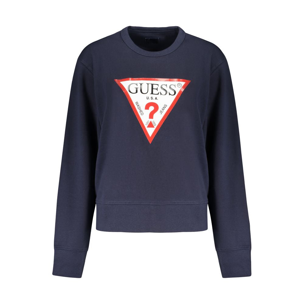 Guess Jeans Blauer Baumwollpullover