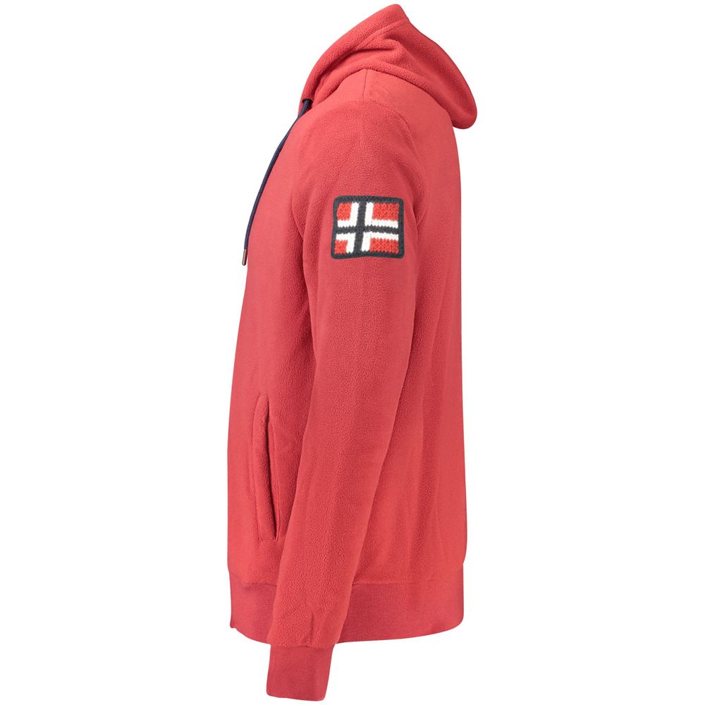 Norway 1963 Roter Polyester-Pullover für Männer