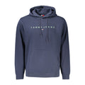 Tommy Hilfiger Blue Cotton Men's Hoodie Sweatshirt