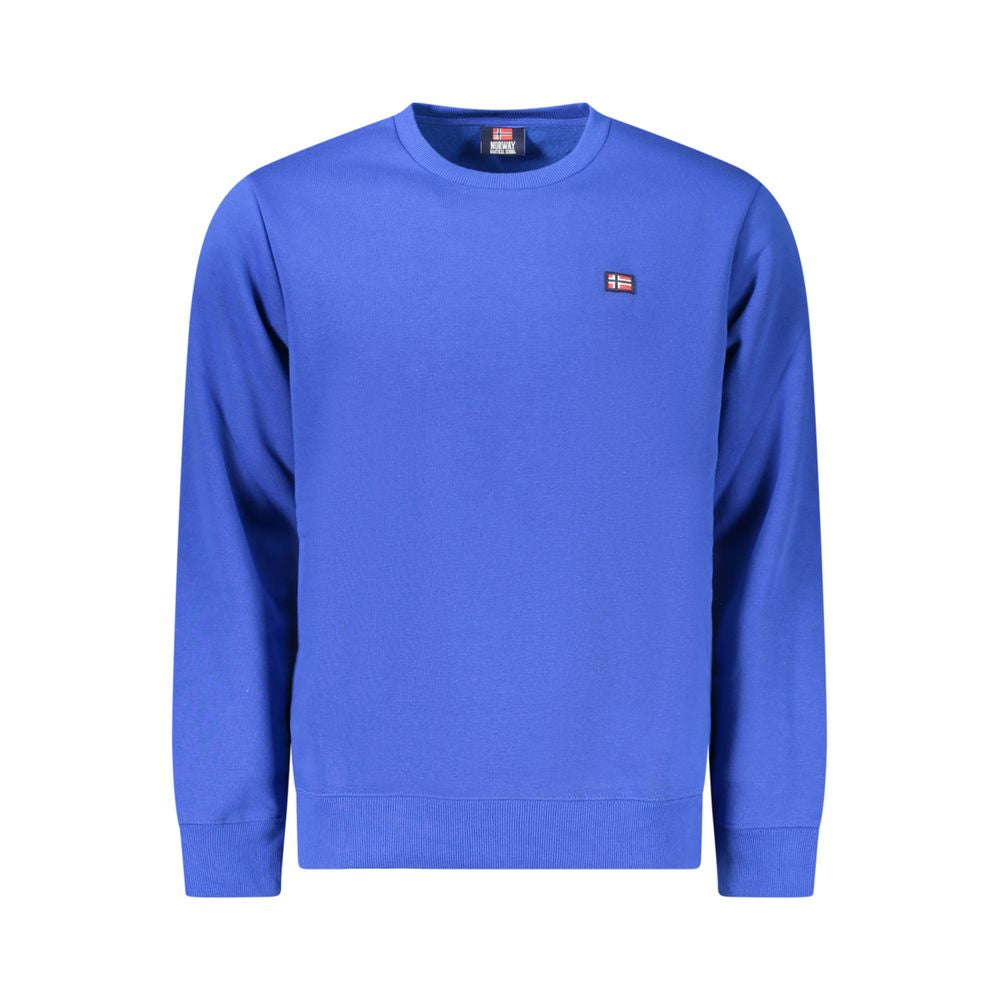 Norway 1963 Blauer Herrenpullover aus Baumwolle
