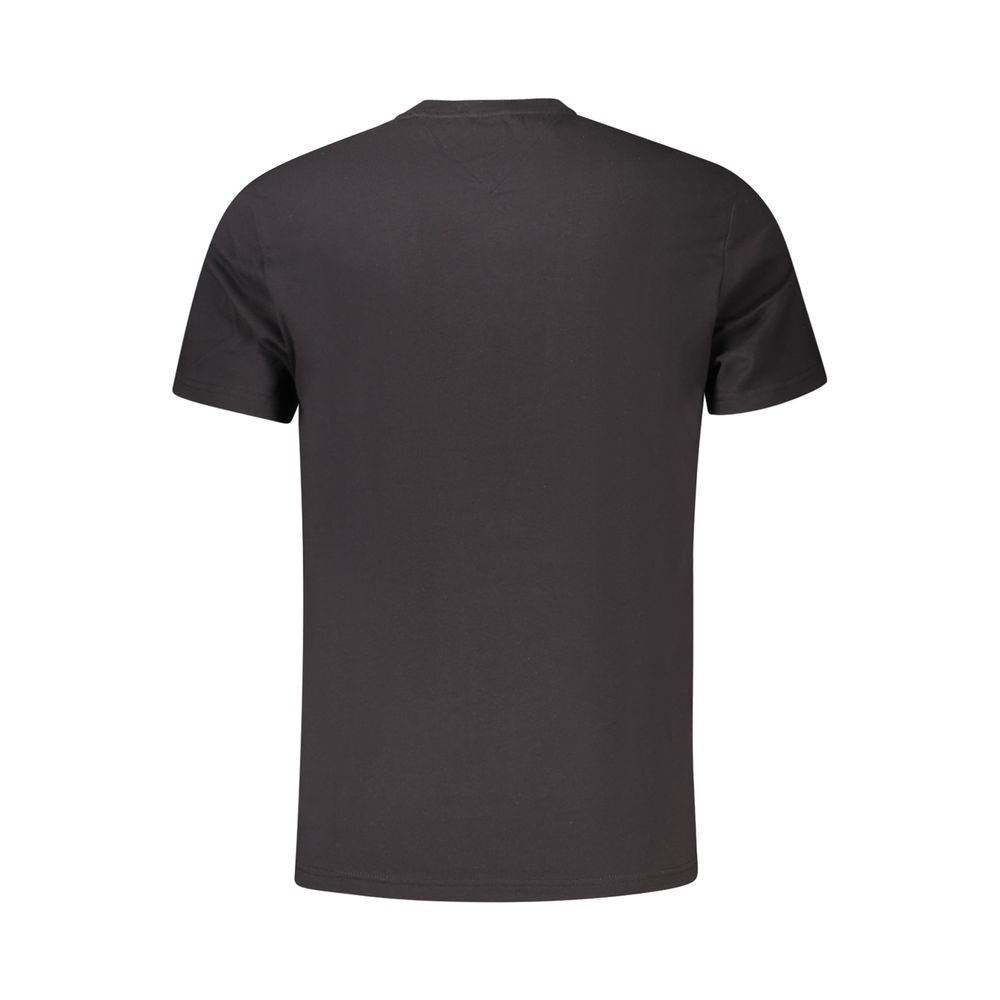 Tommy Hilfiger Schwarzes T-Shirt aus Baumwolle