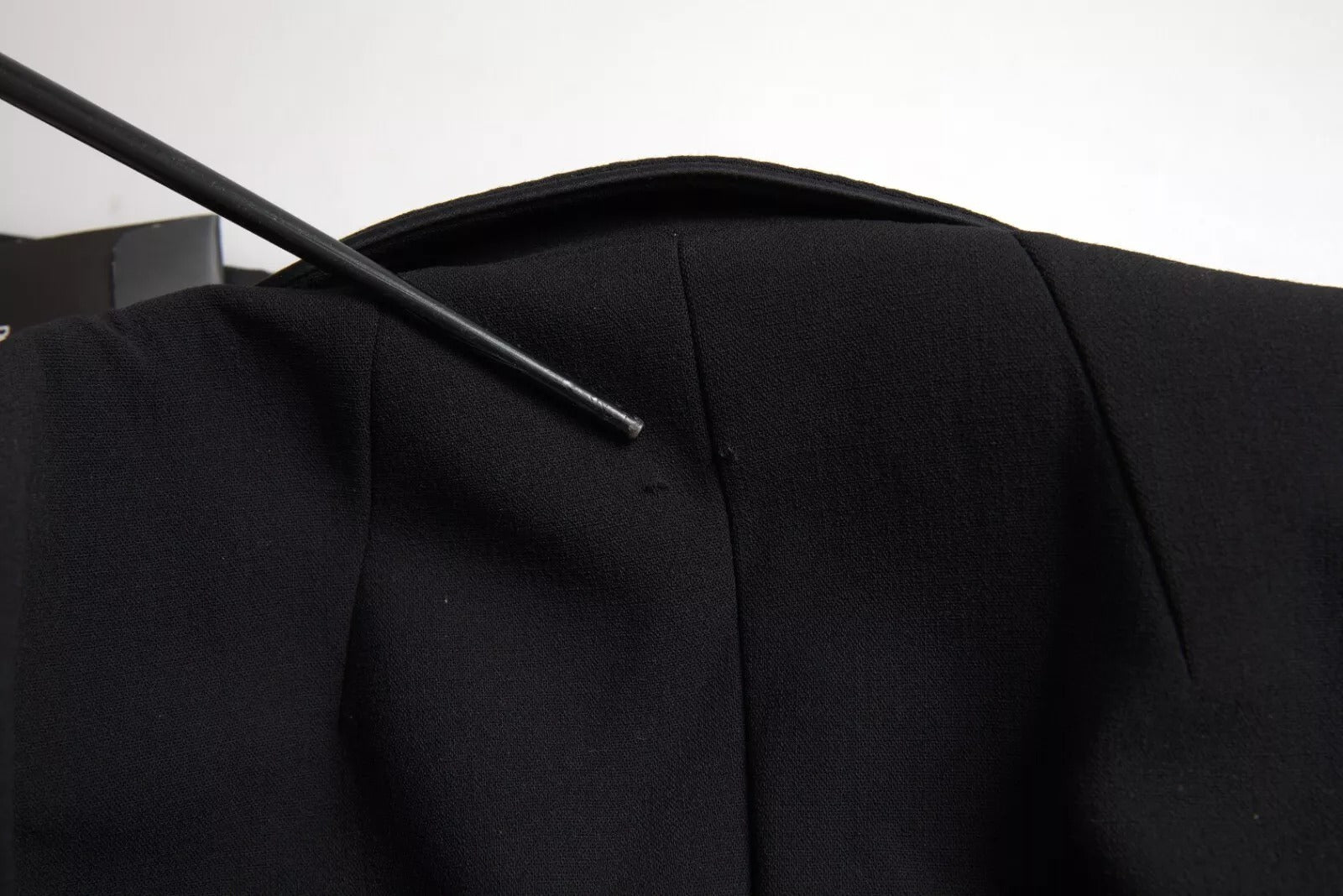Dolce & Gabbana Schwarze einreihige Kurzjacke aus Wolle