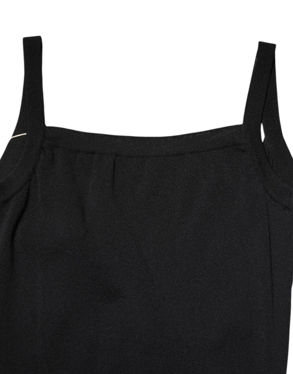 Laneus Schwarzes Bodycon-Minikleid mit gerafftem Ausschnitt