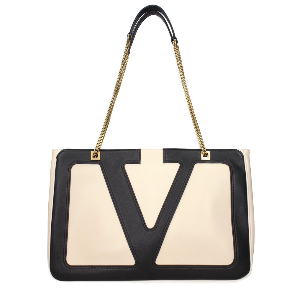 Valentino Garavani Beige Leder Umhängetaschen