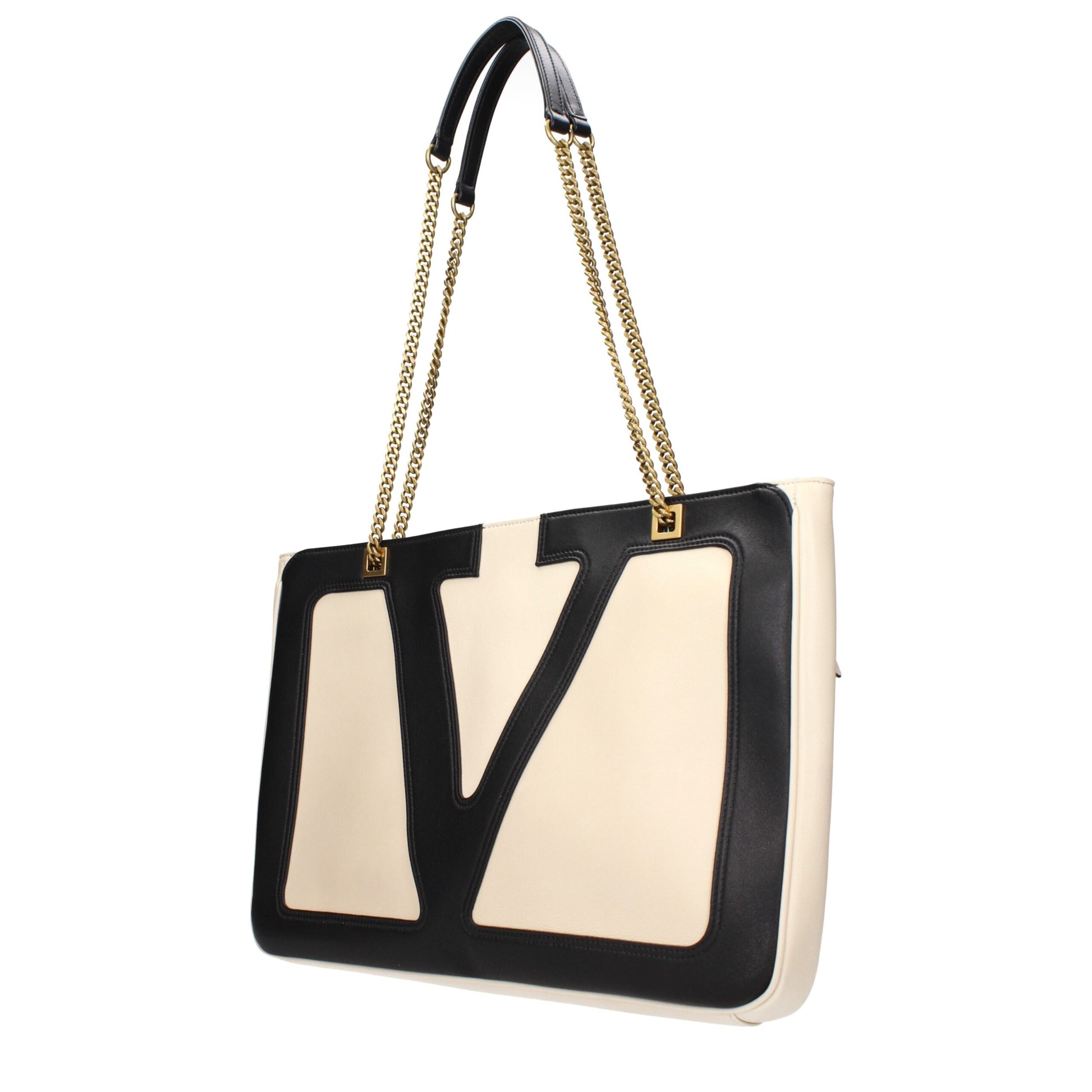 Valentino Garavani Beige Leder Umhängetaschen