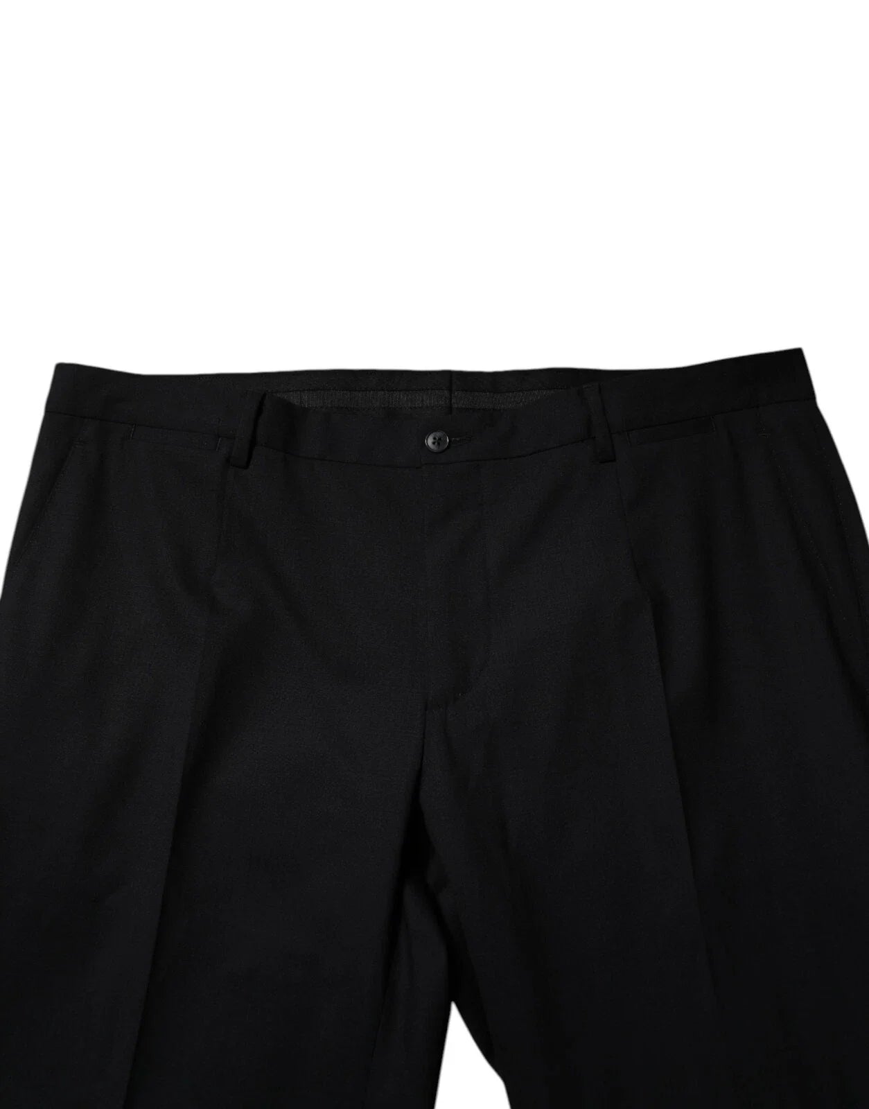 Dolce & Gabbana Schwarz Wolle Formal Kleid Männer Hosen Hosen