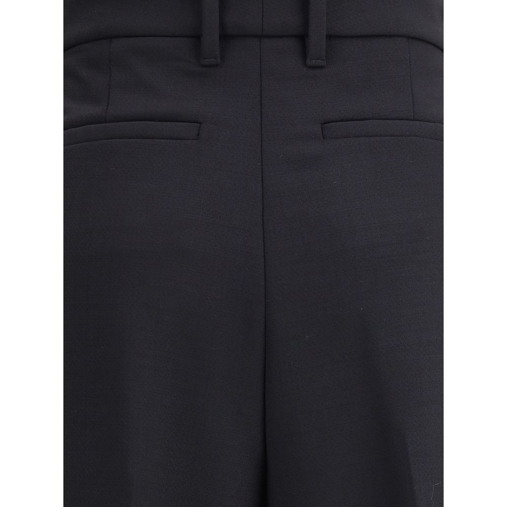 True Royal Schwarze Wollhose für den Alltag