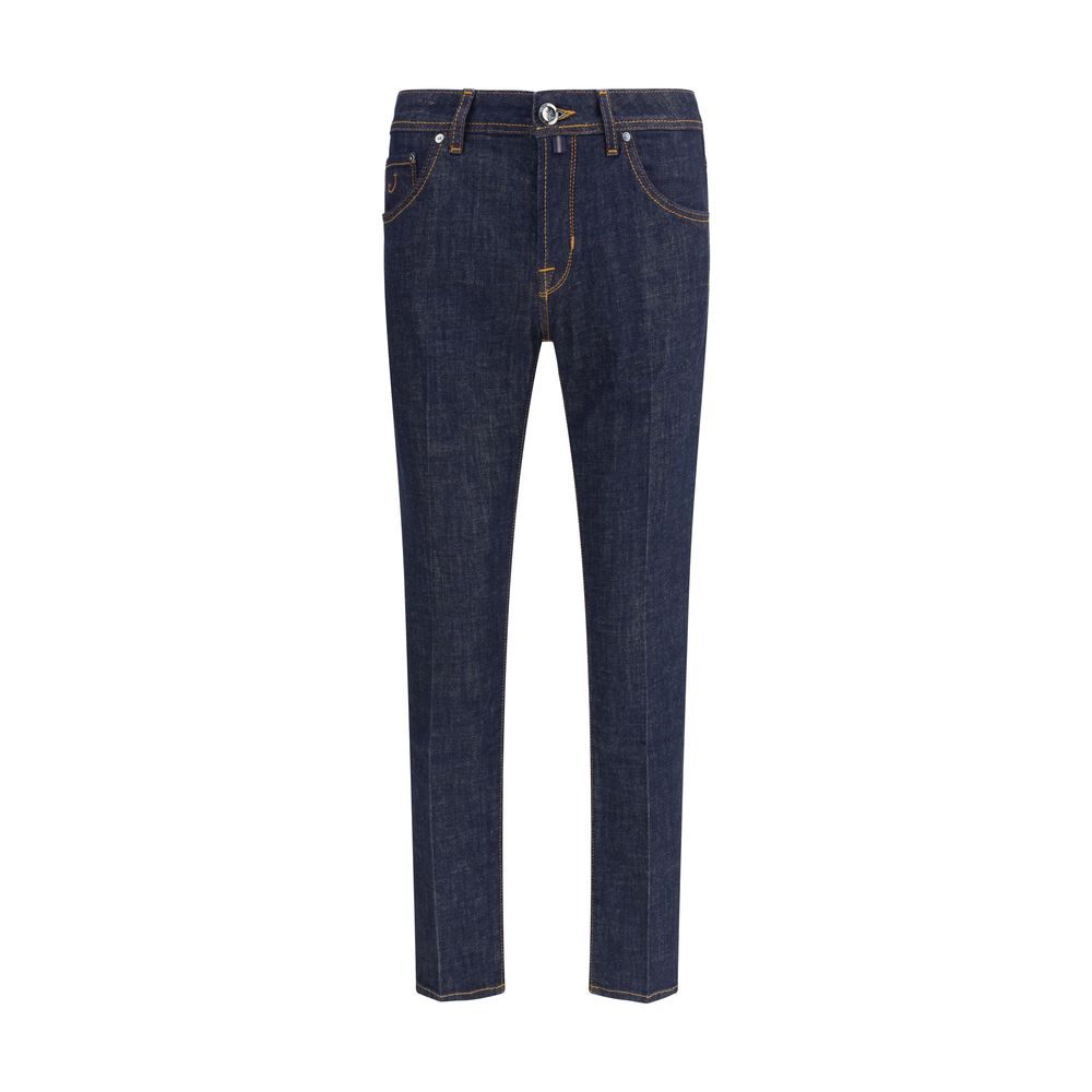 Jacob Cohen Schmale Jeans aus blauem Baumwoll-Denim