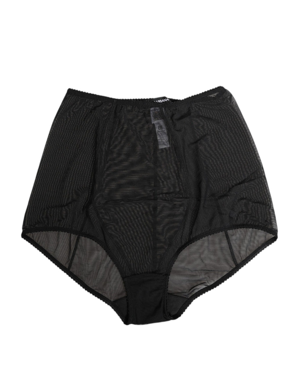 Dolce & Gabbana Schwarze High Waist Mesh Sheer Shapewear Unterwäsche