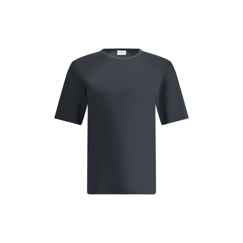Saint Laurent Schwarzes Baumwoll-T-Shirt