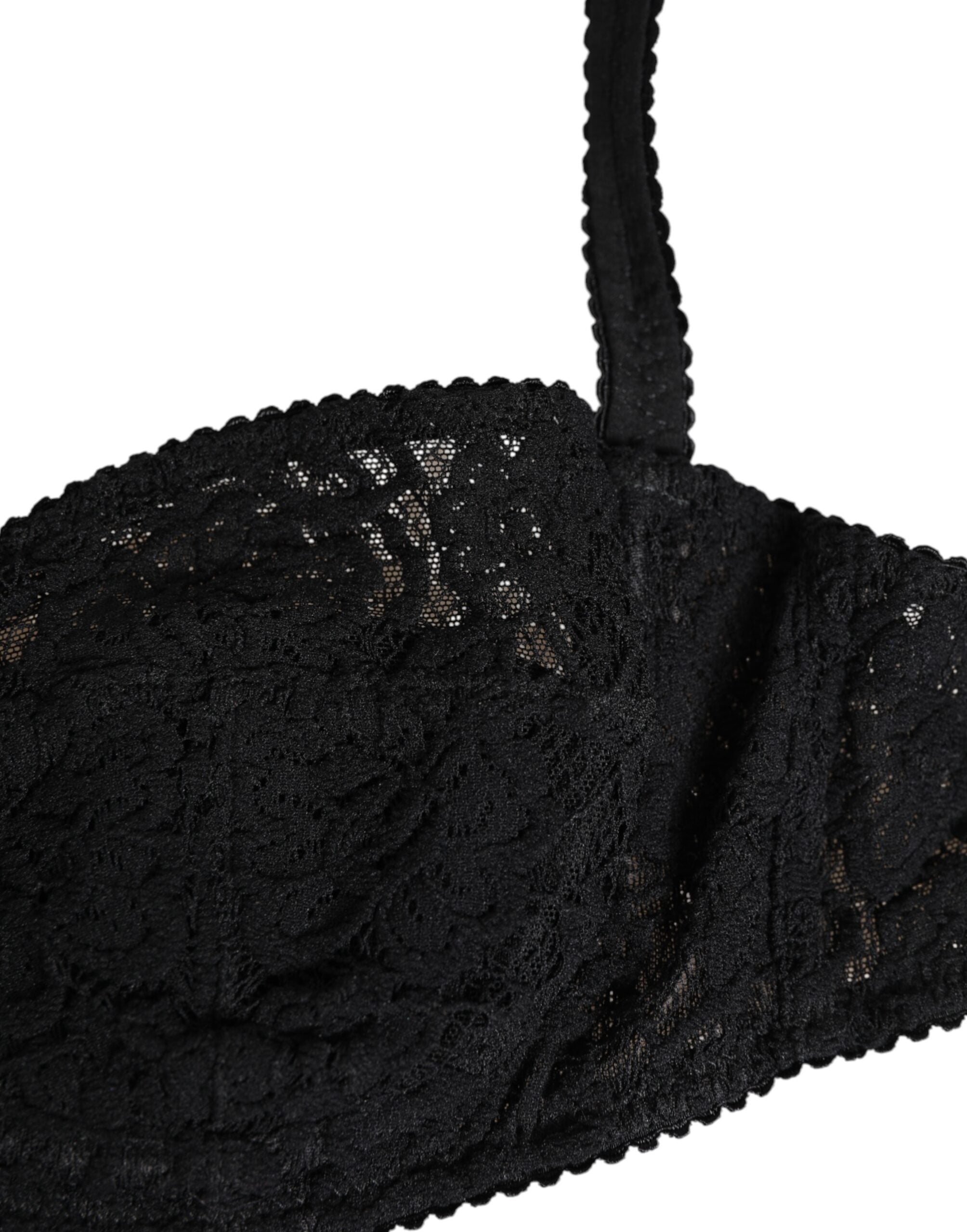 Dolce & Gabbana Schwarzer Spitze Bügel-BH Dessous Unterwäsche